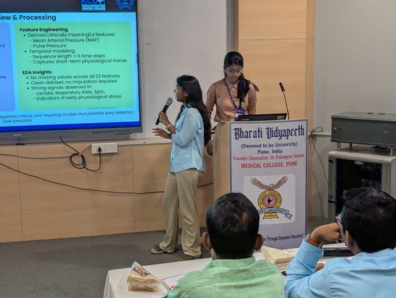 AesCode Cohort 1 — research presentation at Bharati Vidyapeeth Medical College